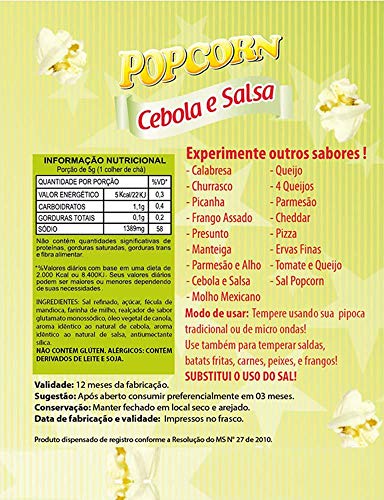Tempero Para Pipoca Popcorn Cebola e Salsa 100G