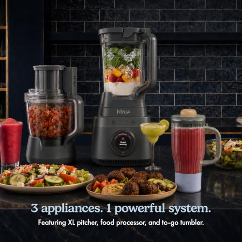 Ninja CrushBOSS 3-in-1 Blender & Food Processor, 1850PW, Onyx, LB401BK - Image 2