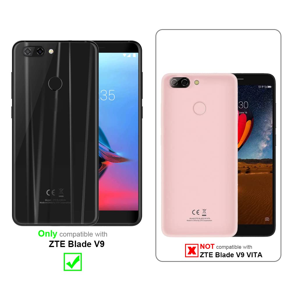 Cadorabo Cover Per ZTE Blade V9: Morbida In TPU Frost Rosso, Sottile E Antiurto - 3