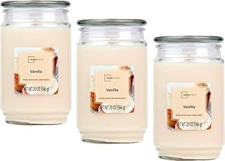 Mainstays 20oz Scented Candles 3-Pack (Vanilla), White, RF20-2024