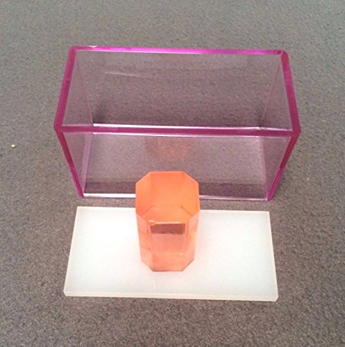 AZM Red White Sushi Maker Red Octagon Handle Acrylic Press Musubi Nonstick APZM