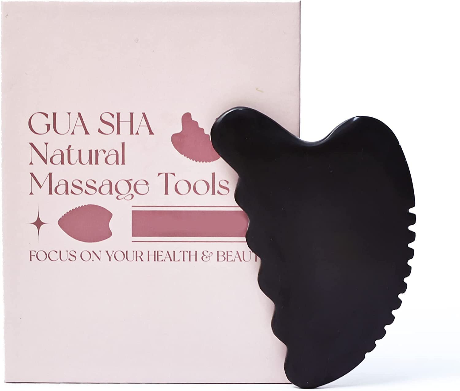 HEALIT Jade Gua Sha Scraping Massage Tool, Face & Body Massager, Traditional Acupuncture Therapy