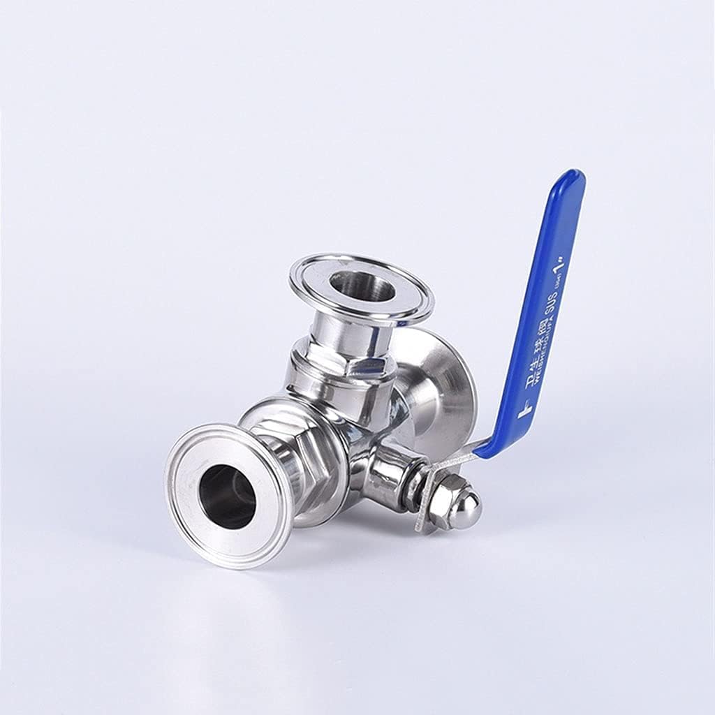 Schlauchverbinder mit Wasserstopp, Schnellmontage-Dreiwege-Kugelhahn aus Edelstahl, T-Typ L-Typ 3/4" 1" 2" DN20 25 32 40 50(Dn50)