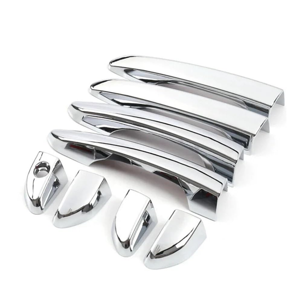 MHTGD ABS Plastic Car Carbon Fiber Style Exterior Door Handle Moulding Cover Trim Decor for Hyundai for Tucson 2015-2020