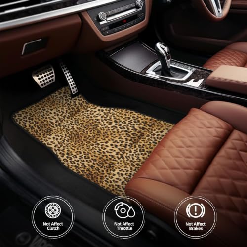 Alfombrillas para coche de leopardo para personalizar el interior de tu vehículo diario 5