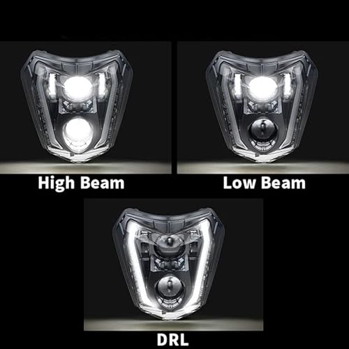 Jfg Racing Y18120121 Dirt Bike Headlight,Universal Dirt Bike Front Light Motorcycle Headlight Led Kit thumb #2