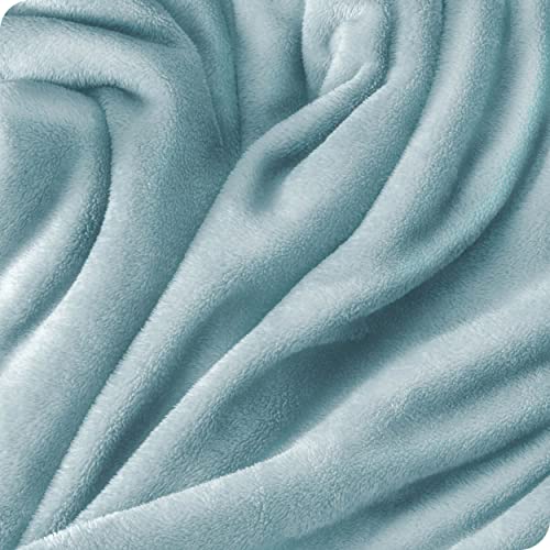 Bare Home Fleece Blanket - King Blanket - Light Blue - Lightweight Blanket For Bed, Sofa, Couch, Camping, And Travel - Microplush - Ultra Soft Warm Blanket (King, Light Blue) #TOP3