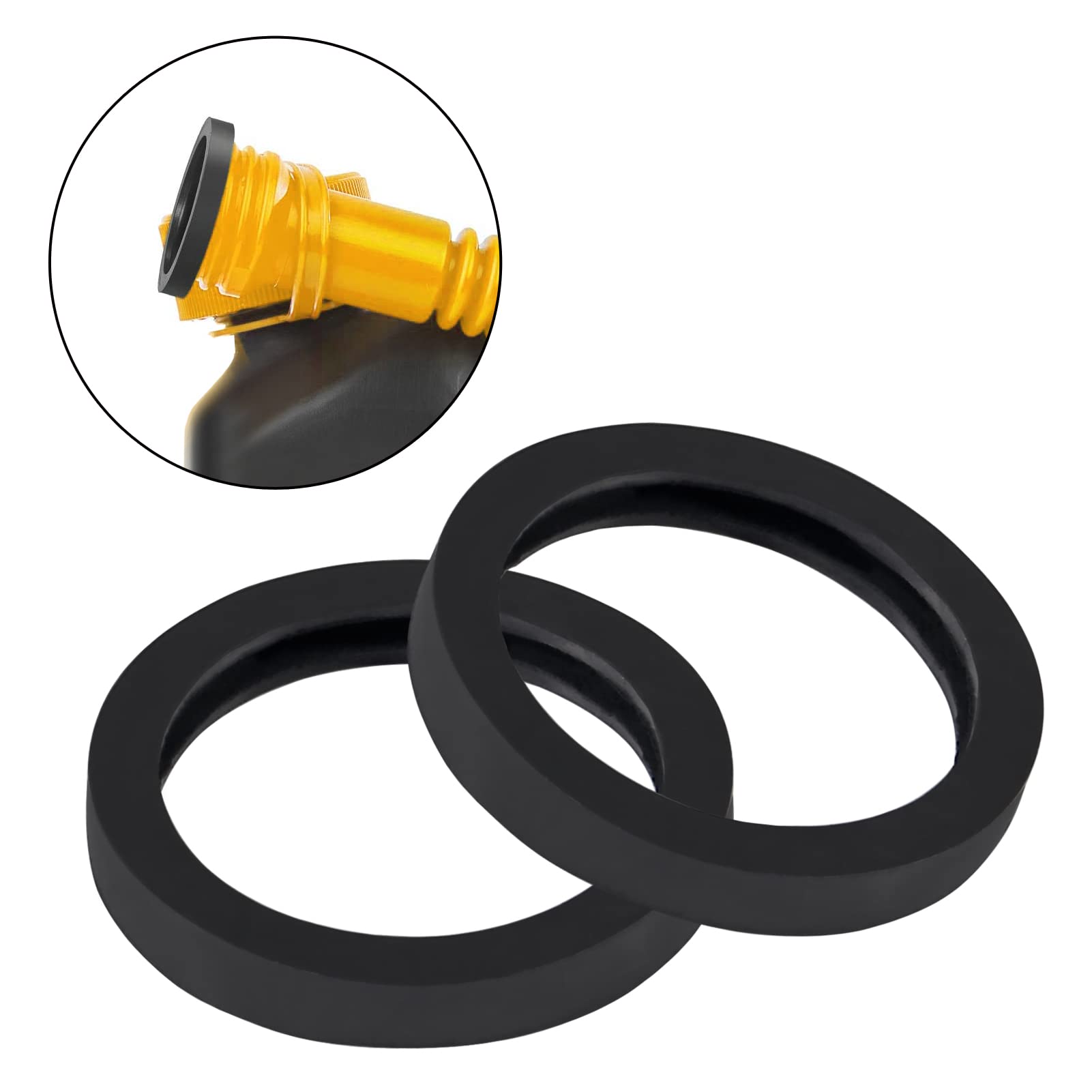 Frienda Gas Can Spout Gaskets Rubber Ring Can Gaskets Fuel Washe 並行輸入品