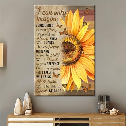 Tableau tournesol sur toile grand format décoration murale maison