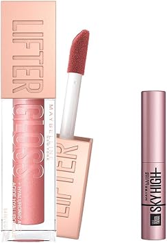 Maybelline New York Lifter Gloss Nemlendirici Dudak Parlat c s  - 003 Moon & Mini Lash Sensational Sky High Maskara Makyaj Seti