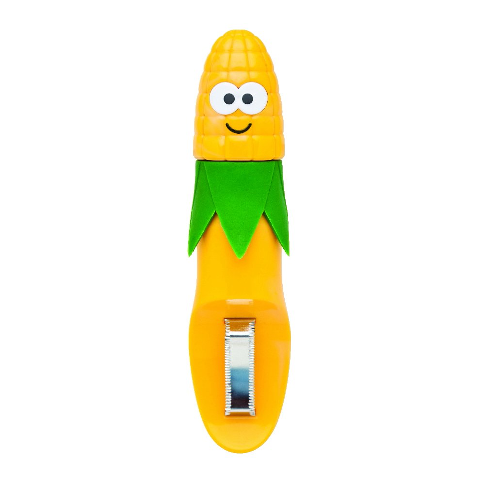 Joie Yellow Kitchen Gadgets 22944 Corn Star Stainless Steel Stripper, Plastic,
