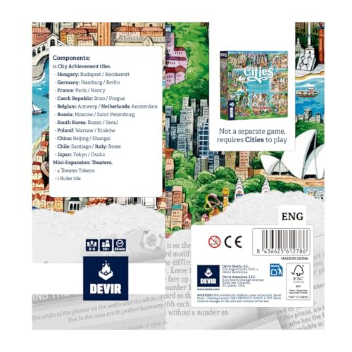 Devir - Cities Expansion Juego de Estrategia miniatura 3