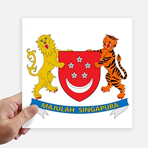 Pegatinas de Singapur de 20 cm para pared y maletas de DIYthinker pack de 4 2