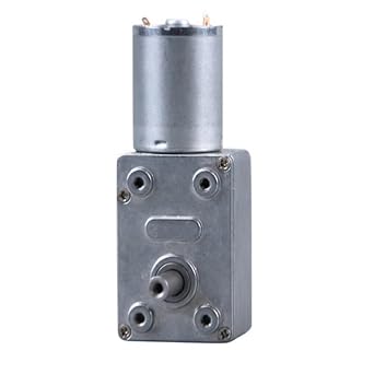 24v Electric Motor, JGY370 Brushed 6v Wonder Gears Motorized Building Set Speed 24v Dc Motor Controller, Forward Reverse Self-Locking Motor Color 12V, Size 18rpm
