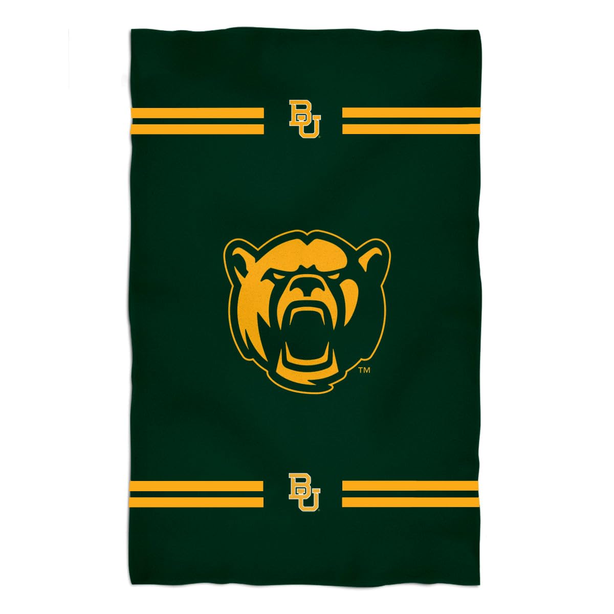 Vive La Fete Bath Towels 100% Polyester Baylor University Bears Premium Green Beach Bath Towel 31 x 51 - Towels for Spa & Beach