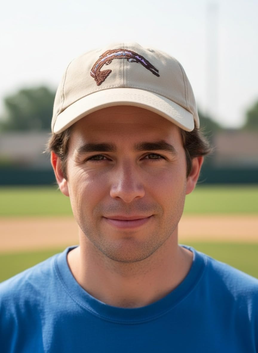 Scotty Smalls Fish Baseball Cap - Everyday Wear & Costume Hat - Scott Sports Movie - Adjustable Fisherman Style Headwear Gift Beige - Image 3