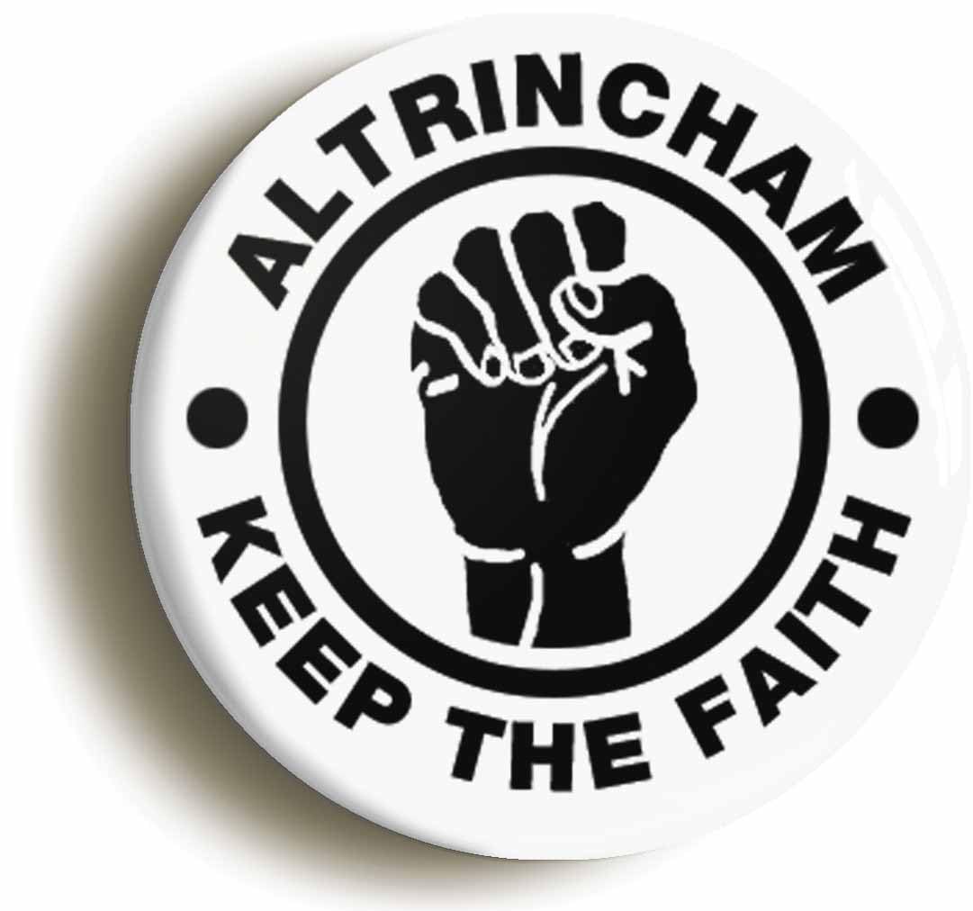 Altrincham Keep The Faith Fridge Magnet (Circular 2inch / 50mm Diameter)