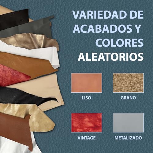 Miniatura 3 de Retales De Cuero 500 G Piezas Variadas De Cuero Natural Para Manualidades Mezcla Aleatoria De Pieles, Colores, Grosores Y Tamaños Para Diy