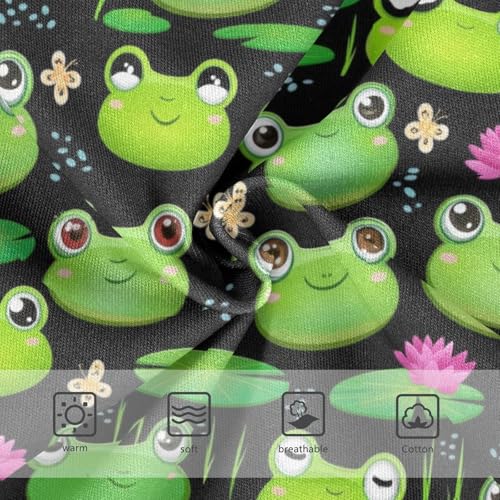 Joisal Cotton Toddlers Underwear Floral Cute Frog Lotus Leaf Black Girl Panties Cute Animals Kids Briefs Undies 2t3