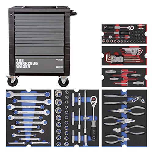 Werkstattwagen bestückt mit 6 Modulen | 7 Schubladen | No.145 | stabile Stahlblechkonstruktion | WGB