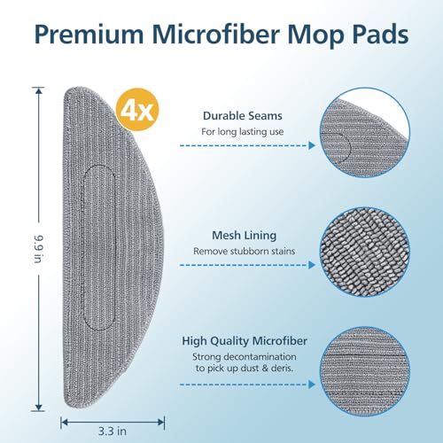 Image of 4 Pack Replacement Mop Pad for iRobot Roomba Combo i5+ /i5 /j5+ /j5 Robot