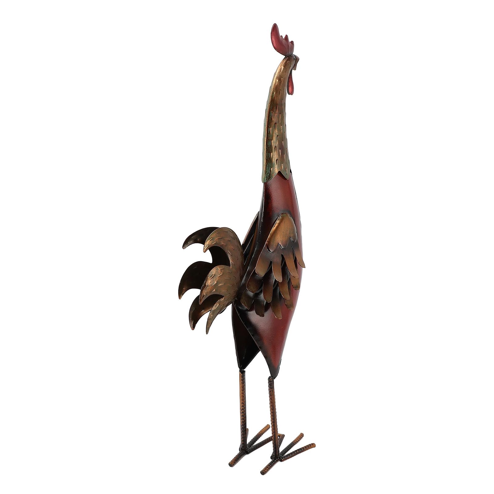 Metal Rooster Sculpture Statua Kurek Koguta wielofunkcyjna pusta figurka dekoracyjna do dekoracji domu ogrodowego