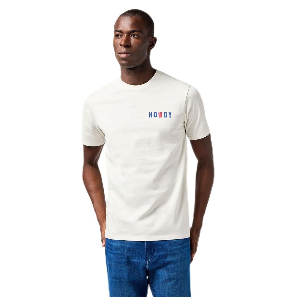 Wrangler Men's Small Graphic Tee T-Shirt, Vintage White, XL