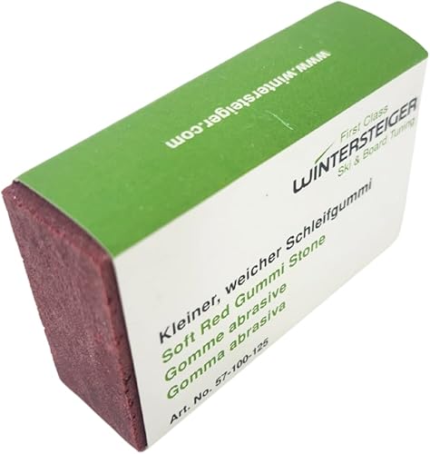 Miniatura 3 de Gomitas rojas suaves – Herramienta de pulido de bordes de esquí y snowboard | Goma suave para desintonizar delicadamente, pulido fino y afinación de