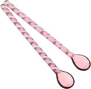 MOKKHNB 2 Piezas Cucharas de Vidrio Café Postres y Bebidas Casa y Fiestas