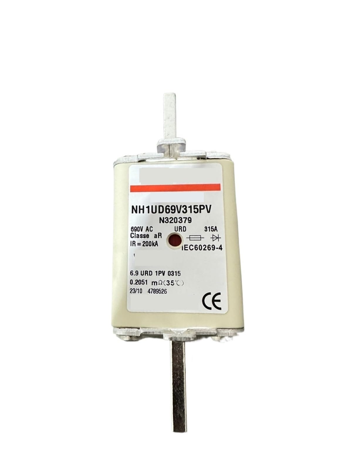 Fusibles NH1UD69V250PV J320375 de rechange pour protection photovoltaïque industrielle