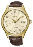 Seiko Men's SRPC22K Gold Leather Automatic Fashion Watch
