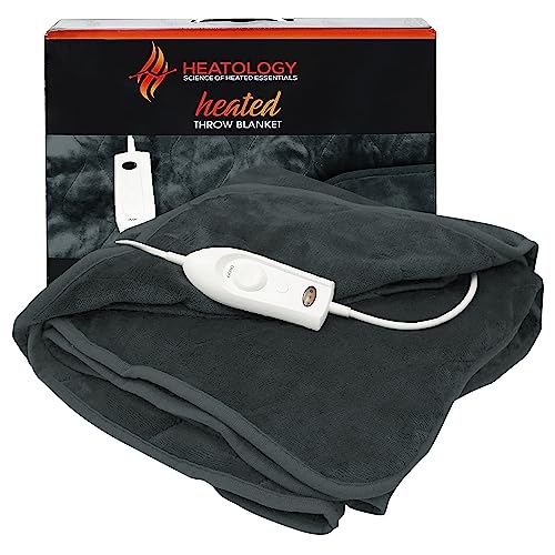 Amy Miller Home Plush Secure Comfort Technology Electronic Heated Throw Blanket 51