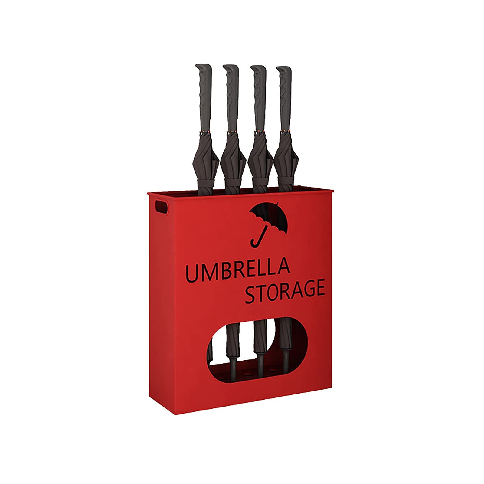 Porte-parapluies avec bac d'égouttage pour éviter les sols mouillés