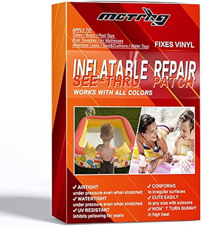 MCTRHG Vinyl Inflatable Repair Kit, Vinyl Repair kit, Pool Patch Repair