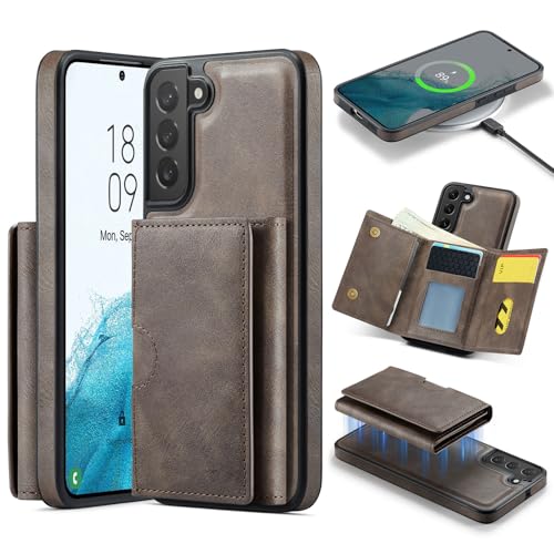 Coque Samsung S22 Plus anti-piratage RFID avec rangement cartes amovible