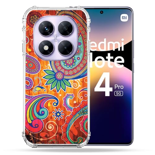 Coque Xiaomi Redmi Note 14 Pro 5G Cokitec Fleur Psychedelic antichoc