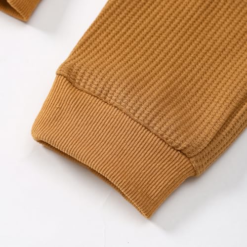 Image of Kid Toddler Boy Clothes Color Block Sweatshirt and Casual Pants 2Pcs Boys Fall Winter Outfits 1-5T