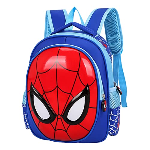 TaoQi Spiderman Sac à dos enfant sac d'école Spider Man Spinnenmann Marvel Comics Super-héros thème Cartoon Sac à dos pour bébé garçon fille pour le sport Sac de voyage Rouge Bleu Cover