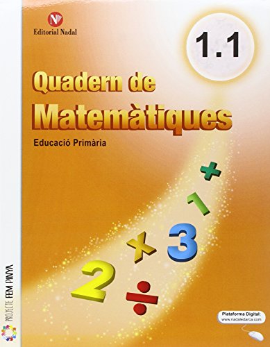 Portada de Quaderns Matematiques 1º Educación Primaria Fem Pinya 3 Qu
