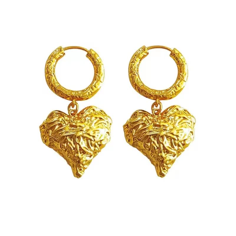 Boucle d'oreille créoles perle or 14 carats, bijou pendant d'exception en zircone