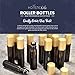 12-Pack 10ml Amber Glass Roller Bottles with Brushed Gold Leakproof Caps – Premium Empty Roll-On Bottles for Essential Oils, Perfumes, Serums, DIY Aromatherapy & Beauty Products