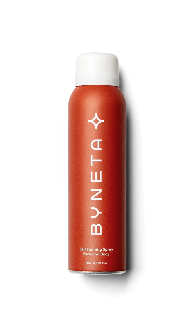 BynetaSelf Tanning Spray Face and Body - Unique Double Sun Technology - Immediate Bronzing, Long-Lasting Tan Develops Within 3-4 Hours, Lasts 4-5 days | Made in Italy