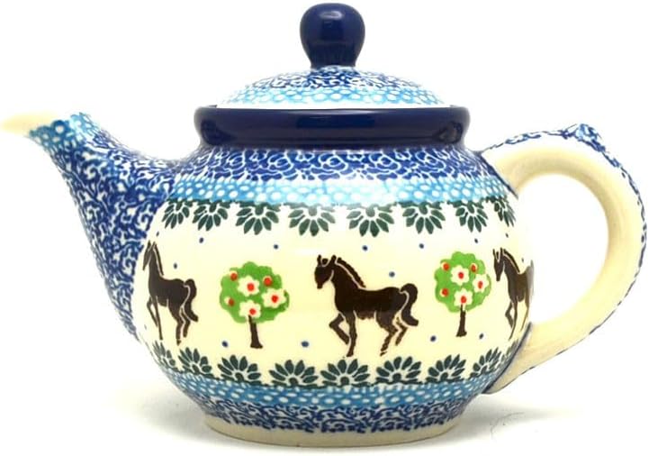 Polish Pottery Teapot - 14 oz. - Mackintosh