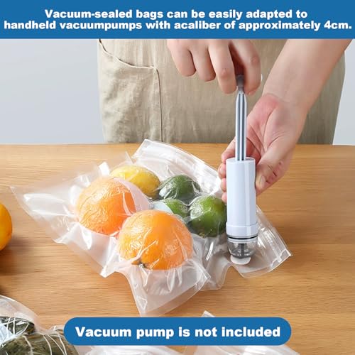 Image of Vacuum Sealer Bags with Air Valve,8 PCS 10 inchx11 inch Reusable Vacuum Seal Bags,BPA-Free Heavy Duty Food Storage Bags for Food Storage, Cooking