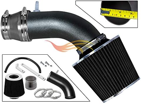 R&L Racing MATTE BLACK PIPE GRAY - SHORT RAM INTAKE Compatible with 11-15 Hyundai ACCENT/VELOSTER 1.6L / ELANTRA/KIA RIO RLWSI-HY-R06GYB
