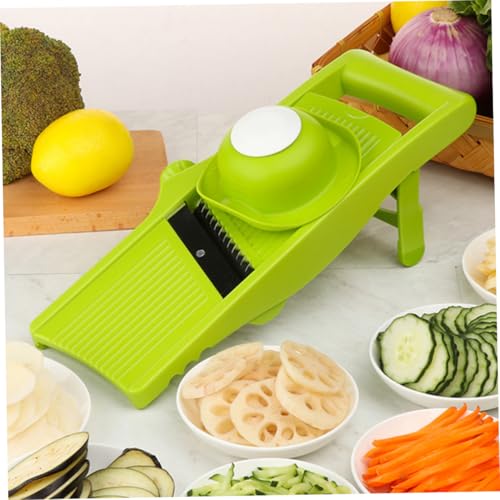 Cortadora y ralladora manual para verduras NUOBESTY verde miniatura 4