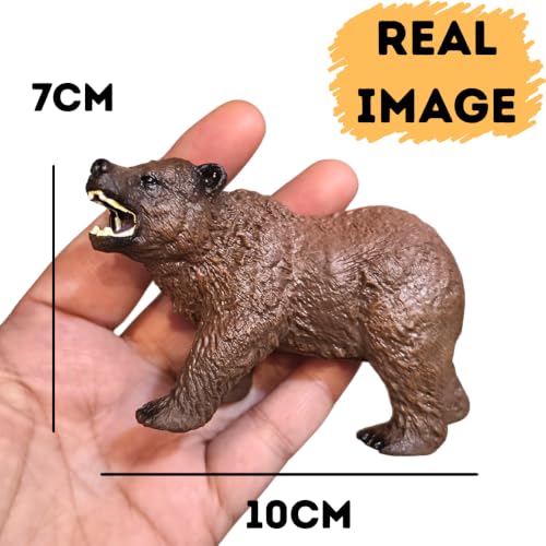 Image of FUNFOB Bear Toy Figure Width-10cm Bear Statue Toys for Kids & Adults PVC Multicolour | Animal - Be ar