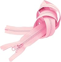 Vista 4 de Cremallera Vislon de 20 pulgadas, separación de plástico moldeado #5 de YKK - Peso medio por cada uno (color seleccionado) (amarillo neón Lite - 803)