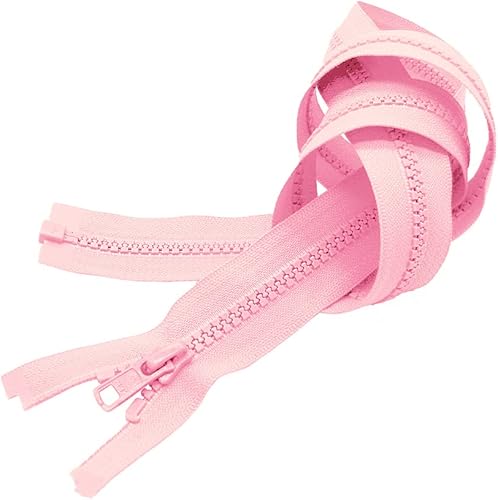 Miniatura 4 de Cremallera Vislon de 20 pulgadas, separación de plástico moldeado #5 de YKK - Peso medio por cada uno (color seleccionado) (amarillo neón Lite - 803)