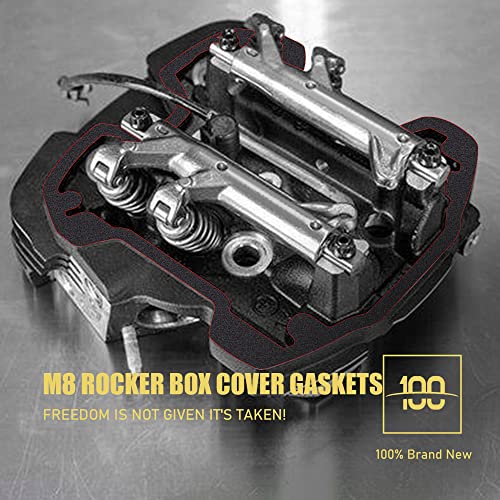 Mokitdora Gasket M-Eight Rocker Box Cover Gaskets Pair For Harley M8 #TOP1